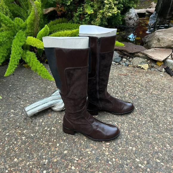 Taryn Rose Radiant Chocolate Brown Suede Calf Boots Size 8.5 NIB - Picture 3 of 15